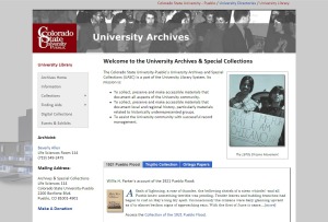 New University Archives and Special Collections (UASC) website unveiled 7/1/09